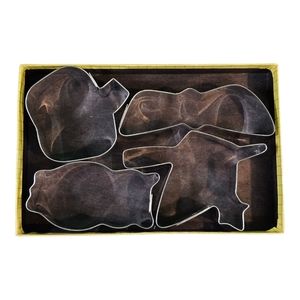 Vintage Trick Or Treat Halloween Metal Cookie‎ Cutters Owl Witch Pumpkin Bat